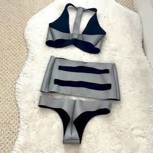 Nuëra Swimwear Neoprene Silver Bikini